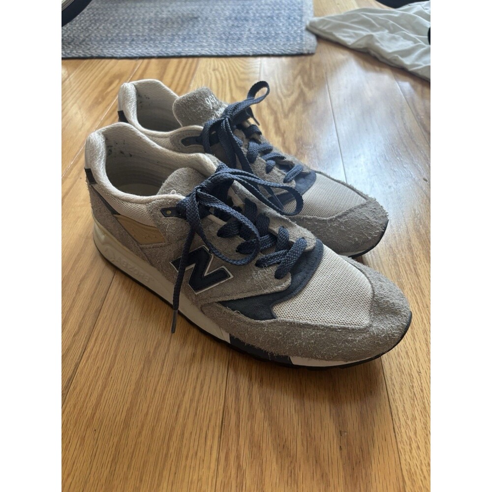 New Balance 998 Made in USA U998TA Grey/Navy Suede – Men’s Size 12
